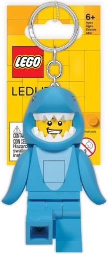 Lego Iconic lysende nøglering haj