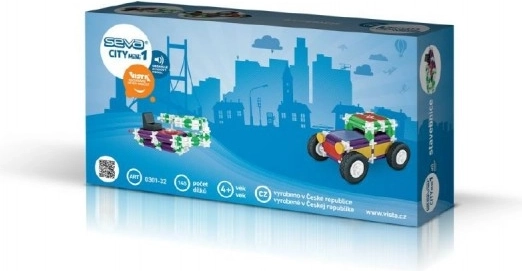 Plastbyggesæt SEVA City mini 1 med lydmoduler, 145 dele