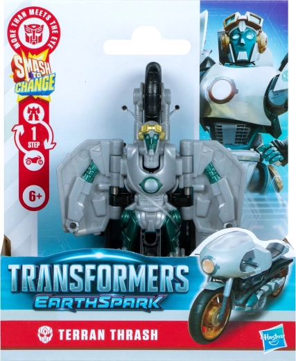 Transformers Earthspark Terran Thrash – figur med hurtig forvandling
