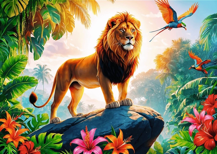 TREFL Puslespil Junglens konge 200 brikker