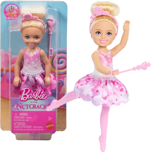 Barbie Chelsea ballerina snedronning (Nøddeknækkeren) - 1 stk.