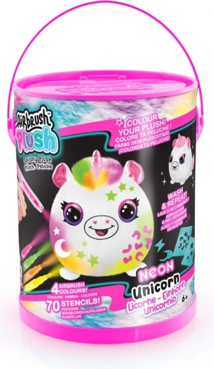 Airbrush kreativt sæt Neon med squish-bamser