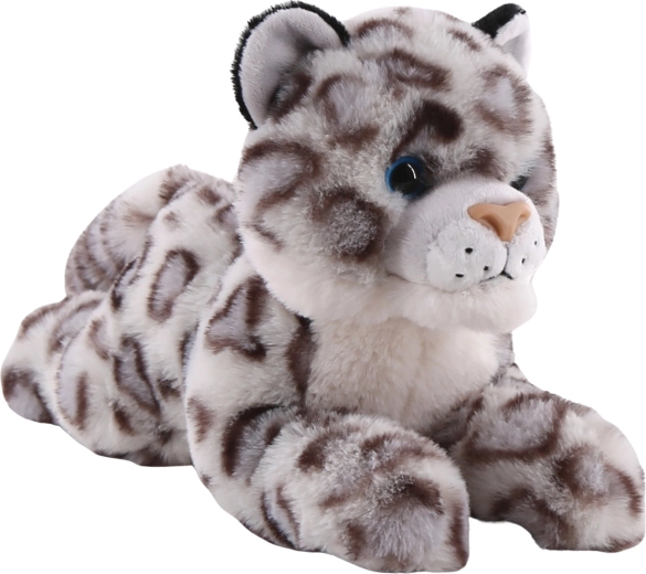 Plys sneleopard liggende 25 cm