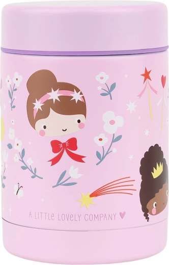 A Little Lovely Company isoleret madbeholder i rustfrit stål – prinsesser 300 ml