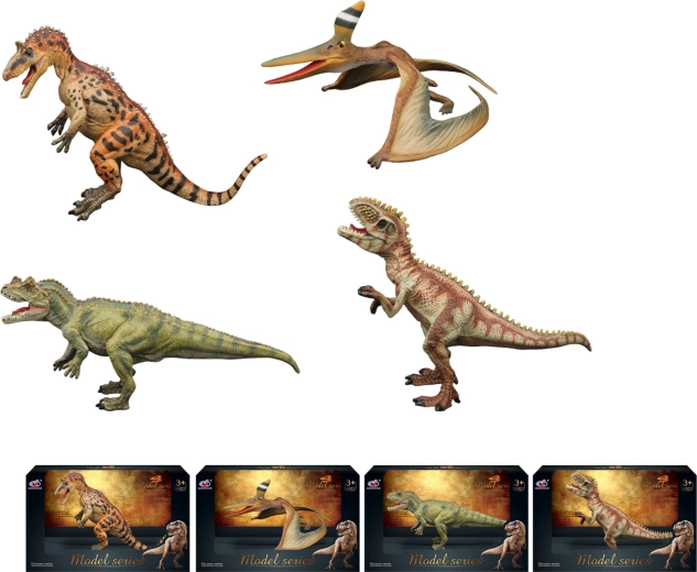 Dinosaurets verden – sæt med dinosaurfigurer (4 slags)