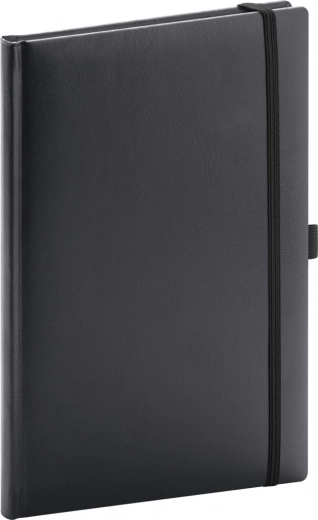 Prikket notesbog NOTIQUE Balacron sort 15 x 21 cm