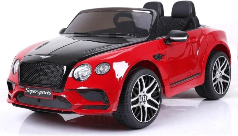 Elektrisk legebil BENTLEY Supersport 6V, rød, to-motorers