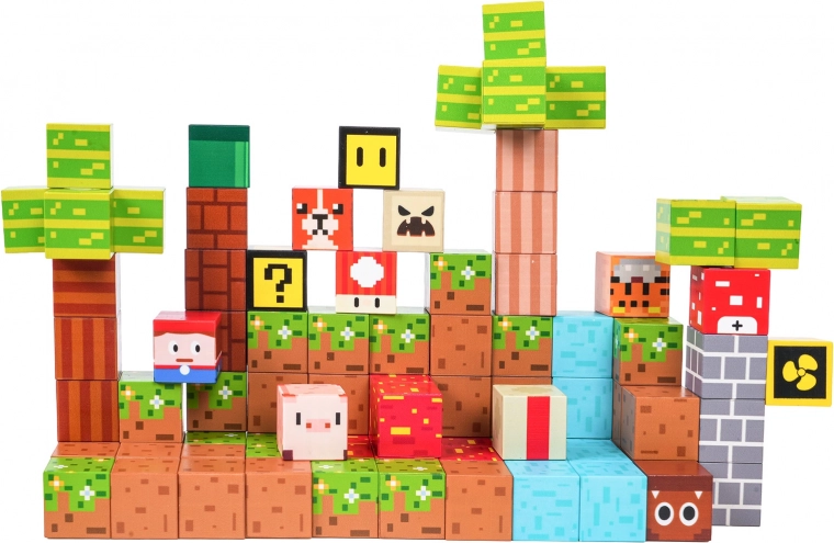 Kreativt pixel-look og flotte farver