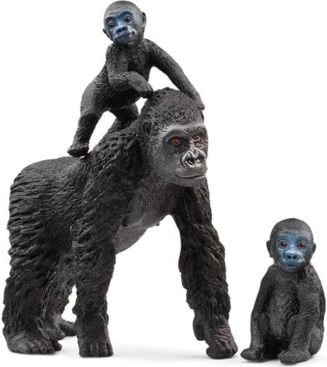 Figurer af gorillafamilie Wild Life