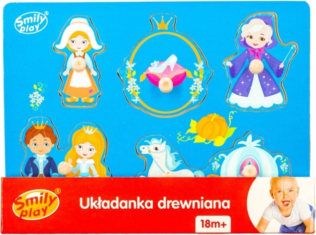 Træpuslespil med knopper Askepot