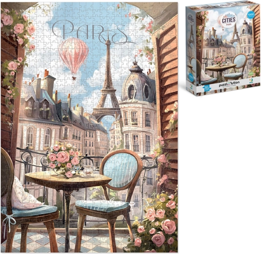 Paris-puslespil 1000 brikker 48 × 68 cm