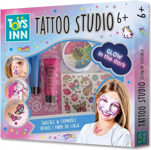 Tattoo Studio-sæt til tatovering og ansigtsfarver