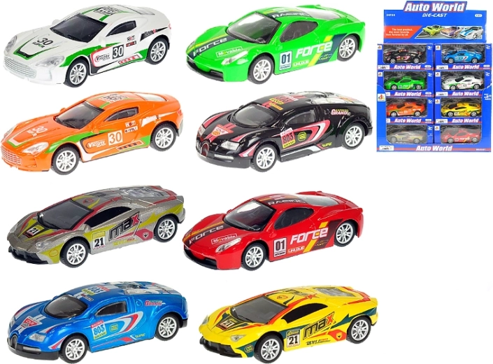 Metalracer 1:43 med pull-back, 10 cm