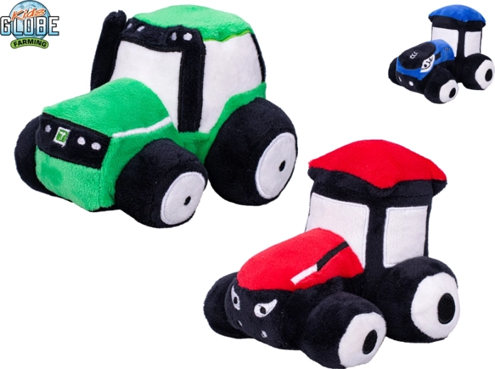 Plysstraktor Kids Globe Farming 13 cm