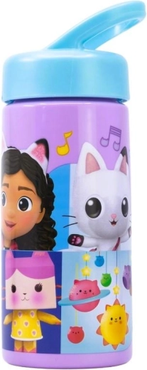 Plastflaske Gabby’s Dollhouse med udtrækkeligt sugerør 410 ml