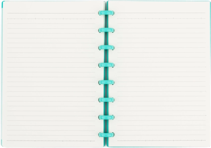 Disk-ringbinding for behagelig skrivning