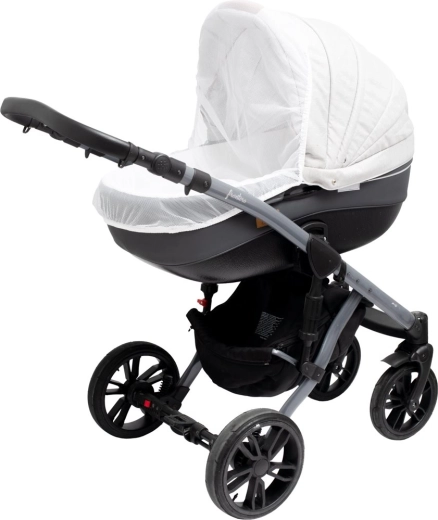 Myggenet til barnevogn New Baby Basic hvid