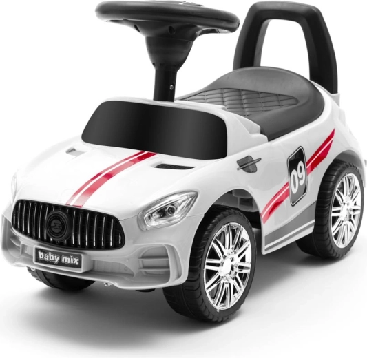 Balancecykel med lyd BABY MIX Racer – hvid