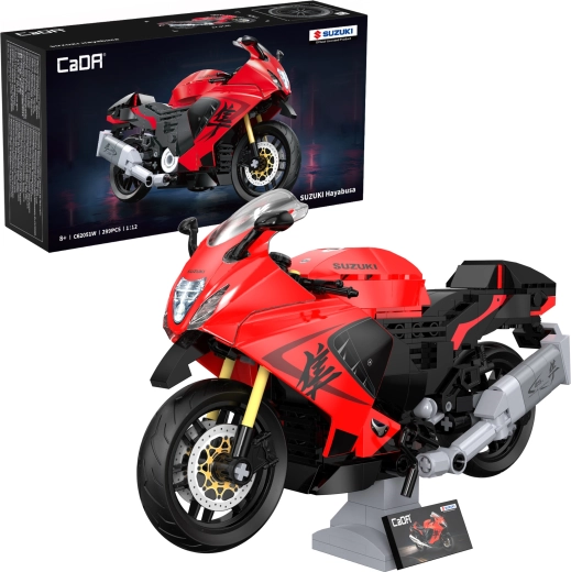 CaDA Suzuki Hayabusa motorcykelbyggesæt 1:12 (299 dele)