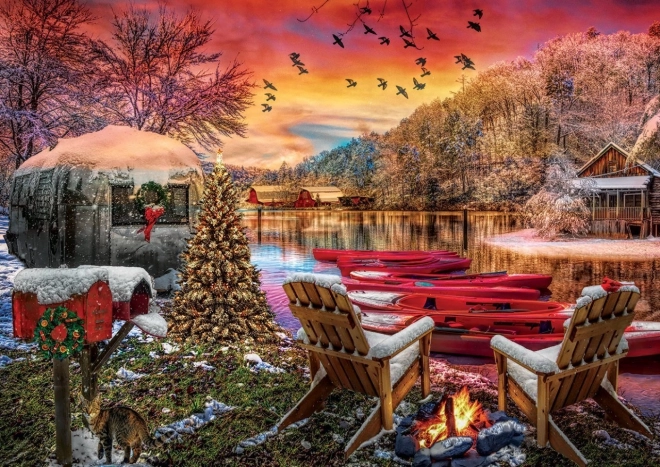 Puzzle ART PUZZLE Lejrplads 2000 brikker