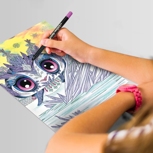 Detajlerede illustrationer, der er sjove at farvelægge