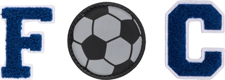 Baagl Baaglies – sæt med 3 badges FC Fodbold