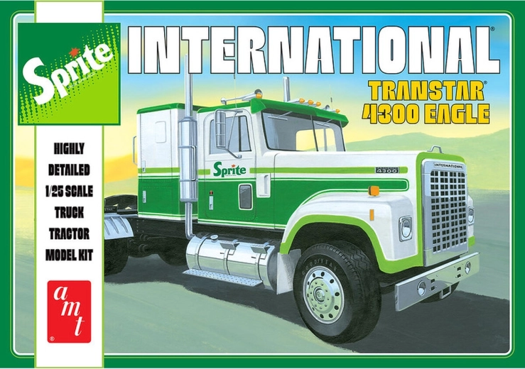 Plastmodel af trækkeren International Transtar 4300 Eagle Sprite 1:25 AMT