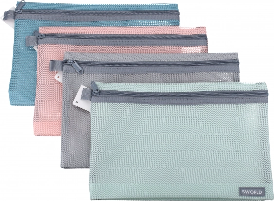 Dokumentmappe med lynlås 24x17 cm