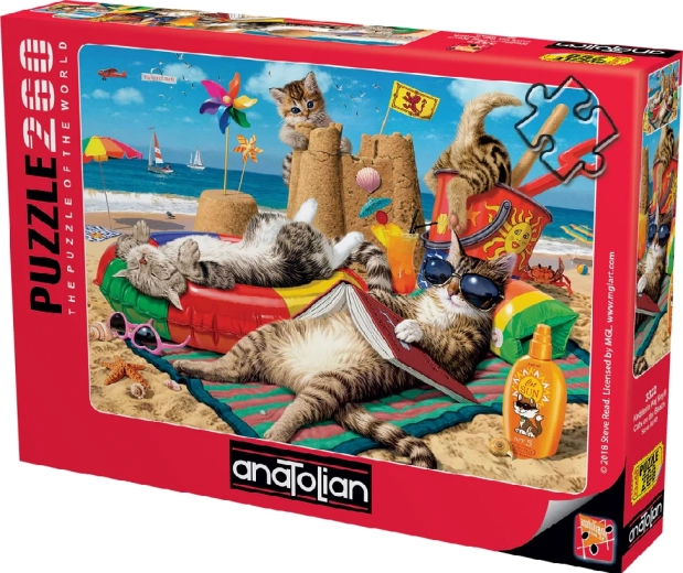 Anatolian-puslespil Katte på stranden, 260 brikker