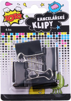 Kontorklemmer 32 mm, sæt med 4 stk.