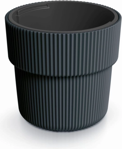Plantekrukke med indsats Milly 30 cm antracit