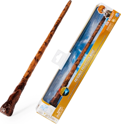 Harry Potter tryllestav Ron Weasleys med Patronus-projektion