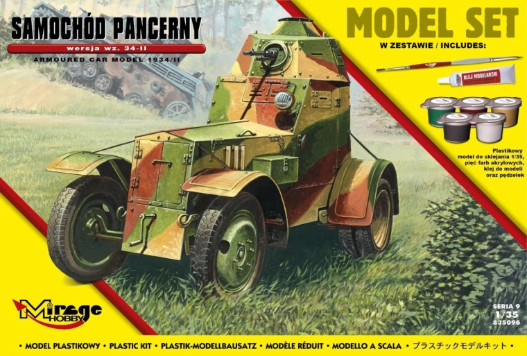 Pansret automobil wz.34-II – plastmodel til samling