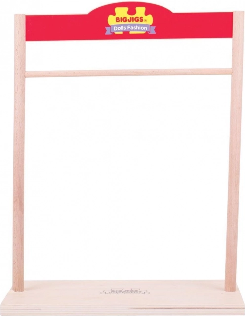 Træbøjle til dukketøj fra Bigjigs