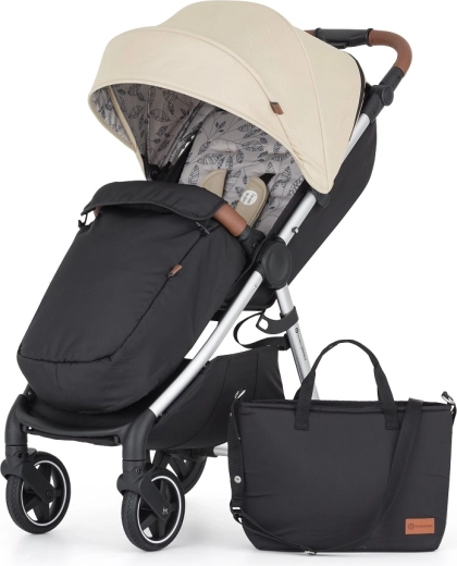 Petite&Mars sportsklapvogn Royal 3 Silver Sahara Beige