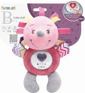 Interaktivt plys-pindsvin med lys og melodier