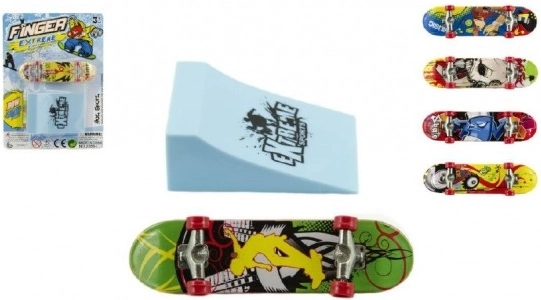 finger-skateboard med rampe til børn 10 cm