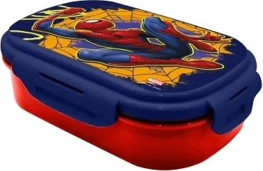 Madkasse Spider-Man med spork 21 × 14 × 6 cm
