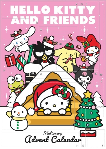 Hello Kitty og venner papir-adventskalender