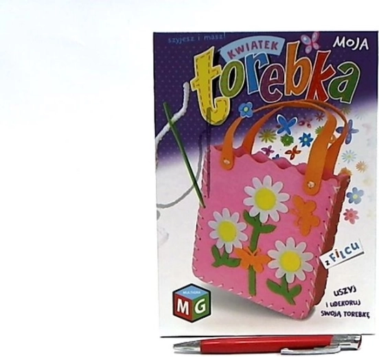 Moja Torebka filttaske med blomst