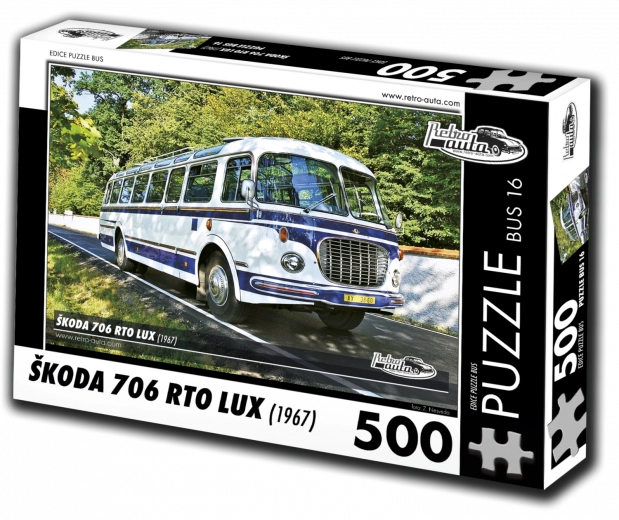 Puslespil RETRO-AUTA Škoda 706 RTO LUX bus 500 brikker