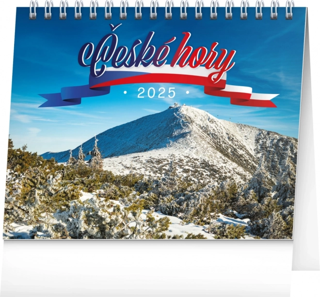 notique bordkalender tjekkiske bjerge 2025, 16,5 × 13 cm