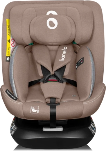 Lionelo Bastiaan One i-Size drejelig autostol 40–150 cm, Beige Sand