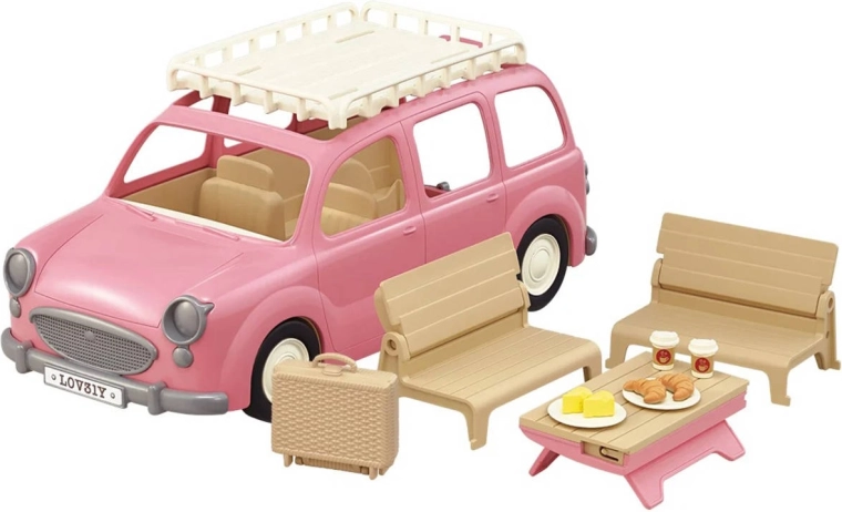 Bil og picnic i ét