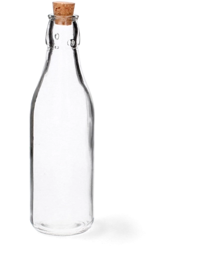 Glasflaske med kork 225 ml