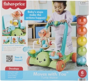 Fisher-Price interaktiv gåvogn skildpadde