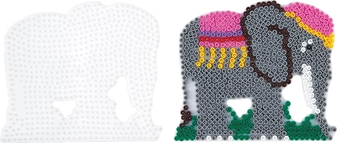 Hama midi plade til strygeperler elefant