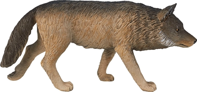 Mojo figur af gråulv – gående