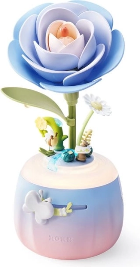 Robotime ROKR Floral Art 3D puzzle-lampe Kamélie (73 dele)