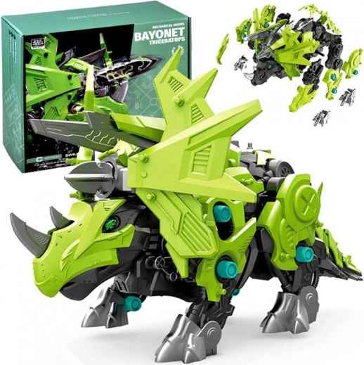 Bevægelig model af mekanisk robot Triceratops